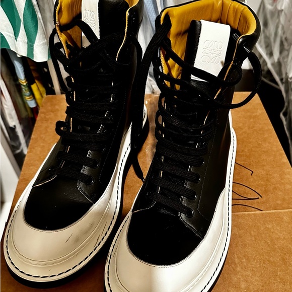 Loewe leather mid calf combat boots - Picture 6 of 6